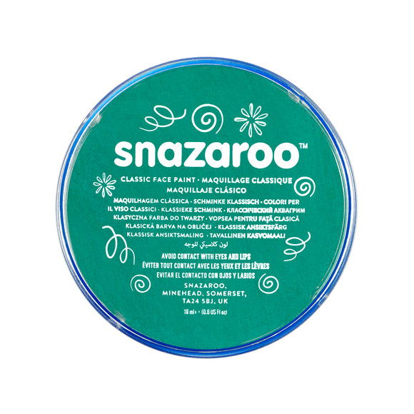 Snazaroo Classic Face Paint 18Ml Pot Teal