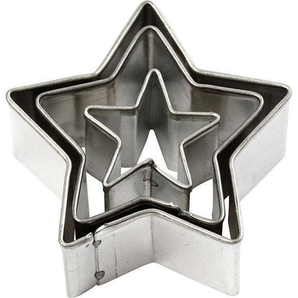 Metal Cutters, Star, 40X40 Mm, 3 Pc, 1 Pack