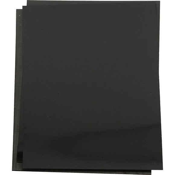 Shrink Plastic Sheets, 20X30 Cm, Matt Black, 10 Sheet, 1 Pack