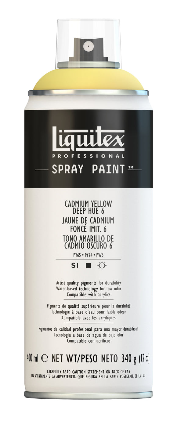Liquitex Acrylic Spray 400Ml Cadmium Yellow Deep Hue 6