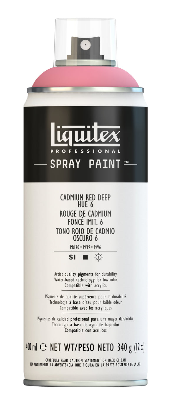 Liquitex Acrylic Spray 400Ml Cadmium Red Deep Hue 6