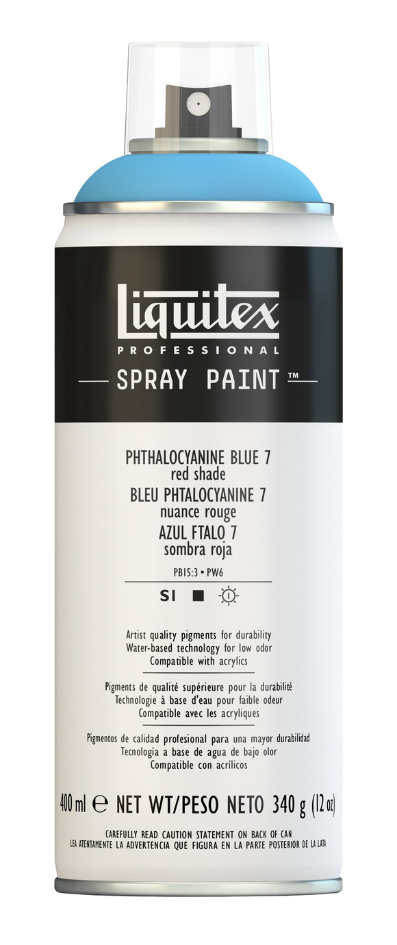 Liquitex Acrylic Spray 400Ml Phthalo Blue 7 (Red Shade)