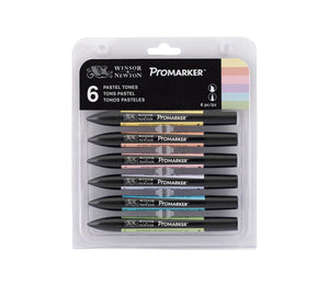 Winsor & Newton Promarker 6 Pastel Tones