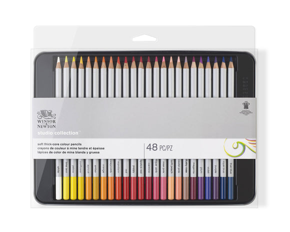Winsor & Newton Precision Pencil Coloured X48 Tin Set