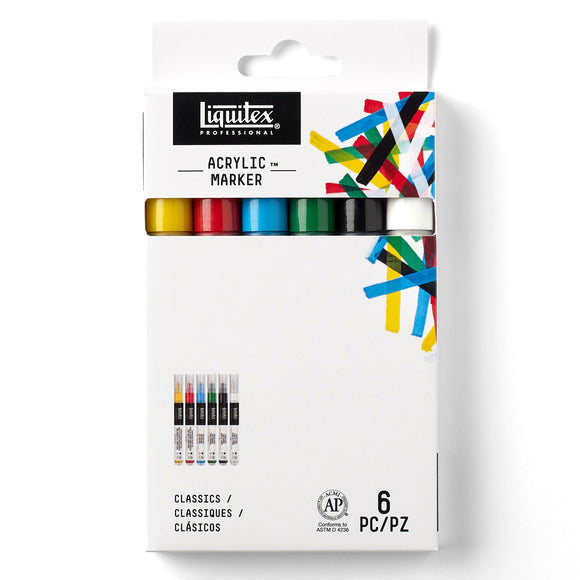Liquitex Acrylic Marker Set 6X 2-4Mm Classics