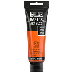 Liquitex Basics Colour 118Ml Tube Fluorescent Orange