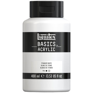 Liquitex Basics Acrylic Colour 400Ml Jar Titanium White