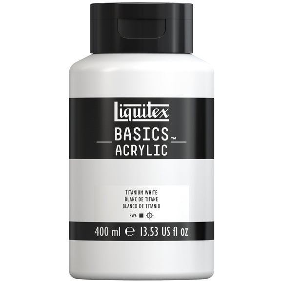 Liquitex Basics Acrylic Colour 400Ml Jar Titanium White
