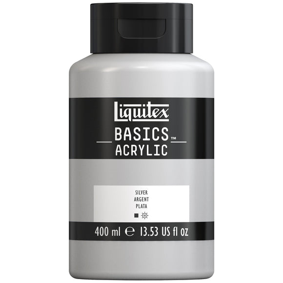 Liquitex Basics Acrylic Colour 400Ml Jar Silver