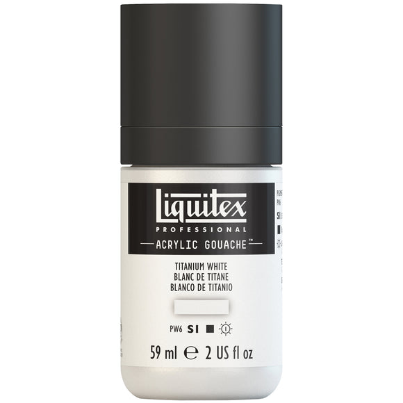 Liquitex Professional Acrylic Gouache Colour Titanium White 59Ml Btl