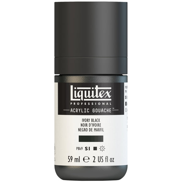 Liquitex Professional Acrylic Gouache Colour Ivory Black 59Ml Btl