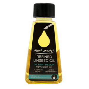 Mont Marte Premium Refined Linseed Oil 125Ml (4.23Oz)