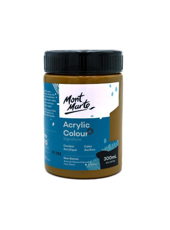 Mont Marte Signature Acrylic Colour 300Ml (10.1Oz) - Raw Sienna