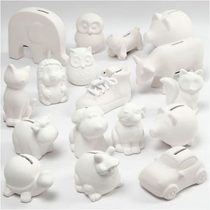 Money Boxes, White, 1 Pc