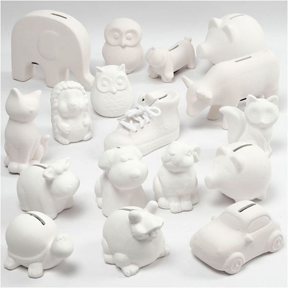 Money Boxes, White, 1 Pc