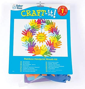 Rainbow Handprint Wreath Activity Kit (Each)