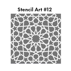 Arabic Stencil - Design 12, A4