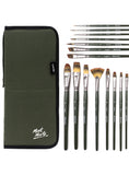 Mont Marte Signature Brush Set With Easel Wallet 17Pc