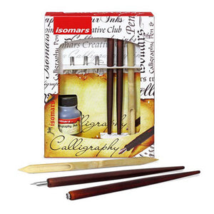 Isomars Calligraphy Pen Set - Wood Arabic