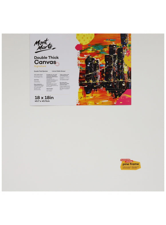 Mont Marte Studio Canvas Pine Frame Double Thick 45.7X45.7Cm