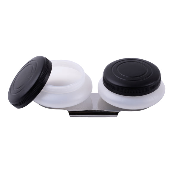 Double Plastic Dipper With Cover, 5 X2Cm