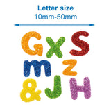 Glitter Foam Self-Adhesive Letters, 850 Stickers, 6 Asstd Colours, Size 10-15Mm