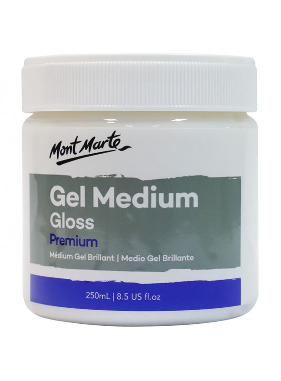 Mont Marte Premium Gel Medium Gloss 250Ml (8.5Oz)