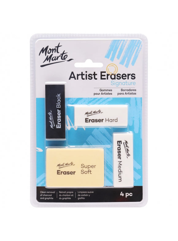 Mont Marte Signature Artist Erasers 4Pc