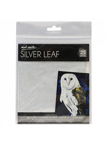 Mont Marte Imitation Silver Leaf 14X14Cm 25 Sheet