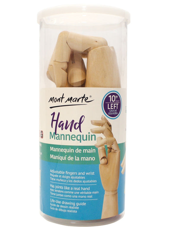 Mont Marte Hand Mannequin, Left Hand, 25.4Cm Or 10 Inch