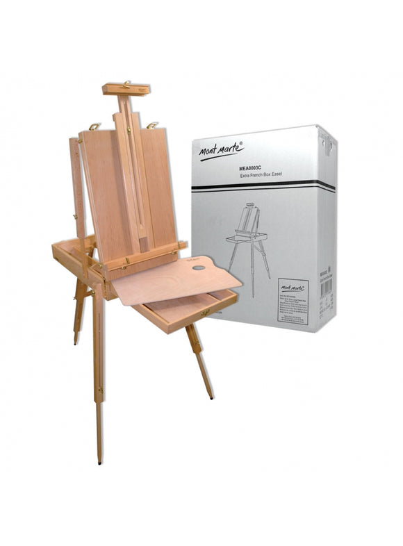 Mont Marte French Box Easel Extra Large Beech Wood