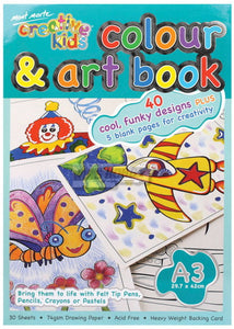 Mont Marte Creative Kids Colour And Art Book