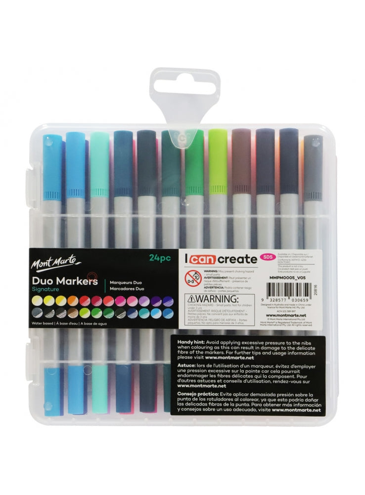 Mont Marte Adult Colouring Duo Markers 24Pcs – Touch of Art