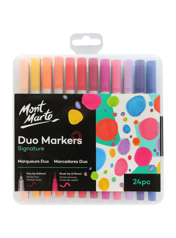 Mont Marte Adult Colouring Duo Markers 24Pcs