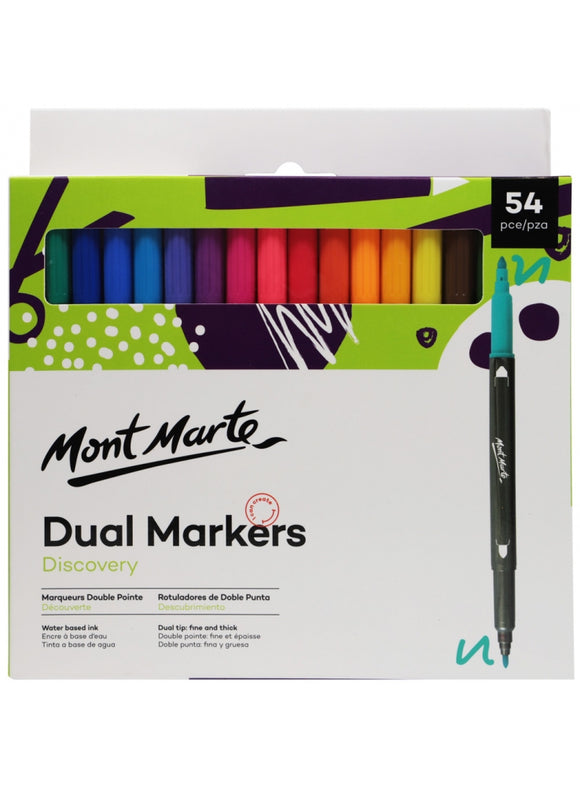 Mont Marte Discovery Dual Tip Markers 54Pcs