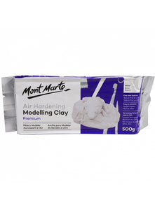 Mont Marte Premium Air Hardening Modelling Clay - White 500Gms