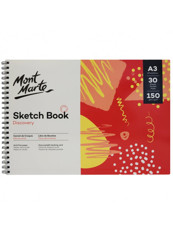 Mont Marte Sketch Book 150Gsm A3 30 Sheet