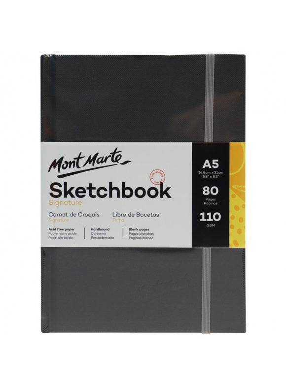 Mont Marte Signature Hardbound Sketch Book 110Gsm A5