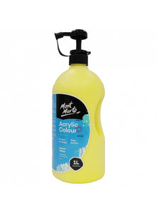 Mont Marte Signature Acrylic Colour 1 Litre (33.8Oz) - Lemon Yellow