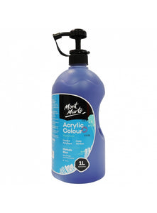 Mont Marte Signature Acrylic Colour 1 Litre (33.8Oz) - Phthalo Blue