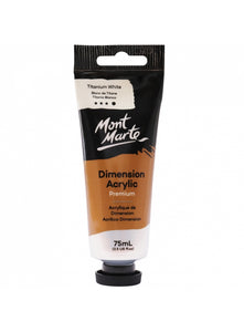 Mont Marte Premium Dimension Acrylic 75Ml (2.5Oz) - Titanium White