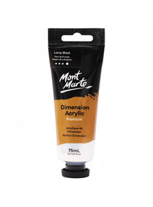 Mont Marte Premium Dimension Acrylic 75Ml (2.5Oz) - Lamp Black