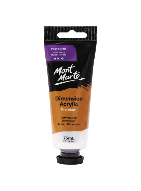 Mont Marte Premium Dimension Acrylic 75Ml (2.5Oz) - Pearl Purple