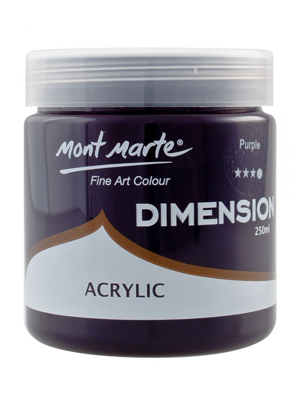 Mont Marte Dimension Acrylic 250Ml - Purple