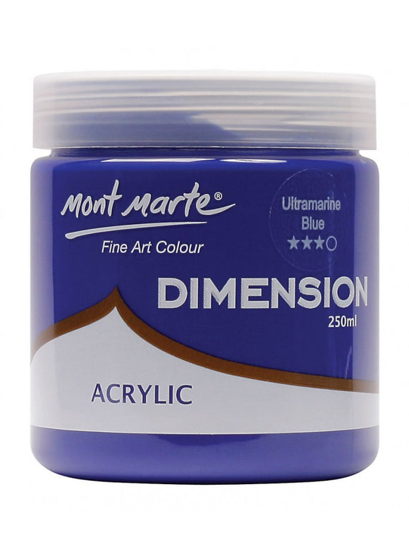 Mont Marte Dimension Acrylic 250Ml - Ultramarine Blue