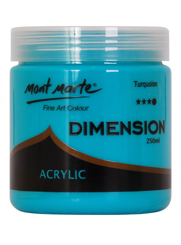 Mont Marte Dimension Acrylic 250Ml - Turquoise