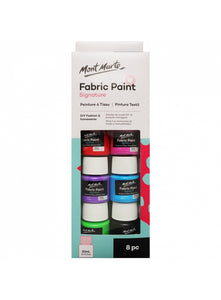 Mont Marte Fabric Paint Set 8Pcs X 20Ml