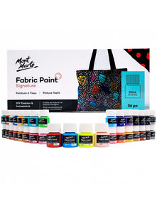 Mont Marte Signature Fabric Paint Set 36Pc X 20Ml (0.7Oz)