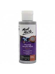 Mont Marte Premium Pouring Acrylic Paint 120Ml - Silver