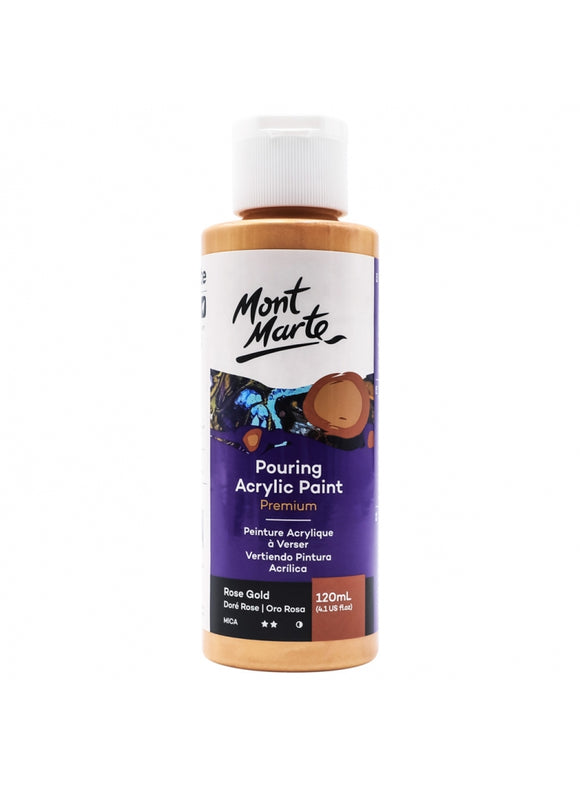 Mont Marte Pouring Acrylic Paint 120Ml - Rose Gold